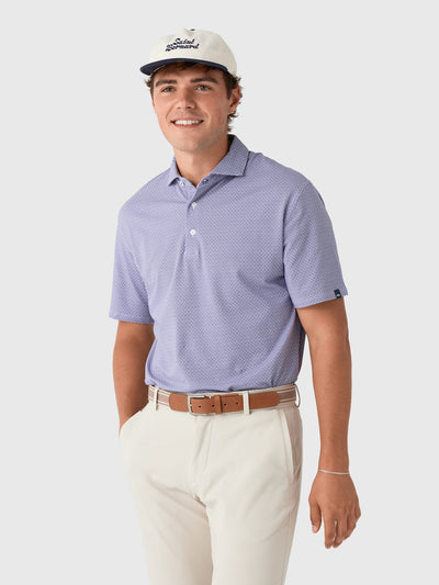 KJUS Men's Hollow Pima Printed Polo - Saint Bernard