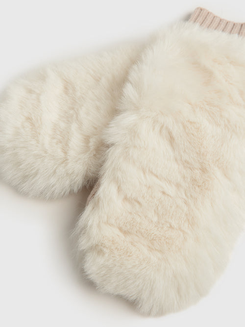 Amato Women's Faux Fur Mittens