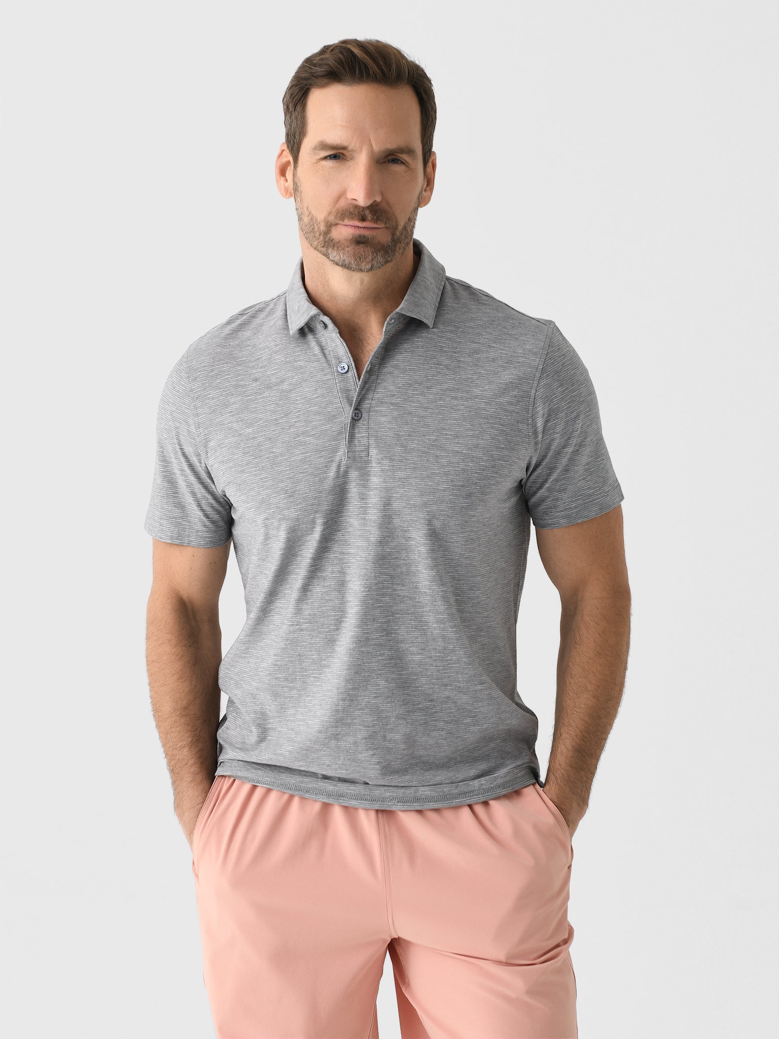 Orchard + Broome Men's Bayard Slub Polo - Saint Bernard