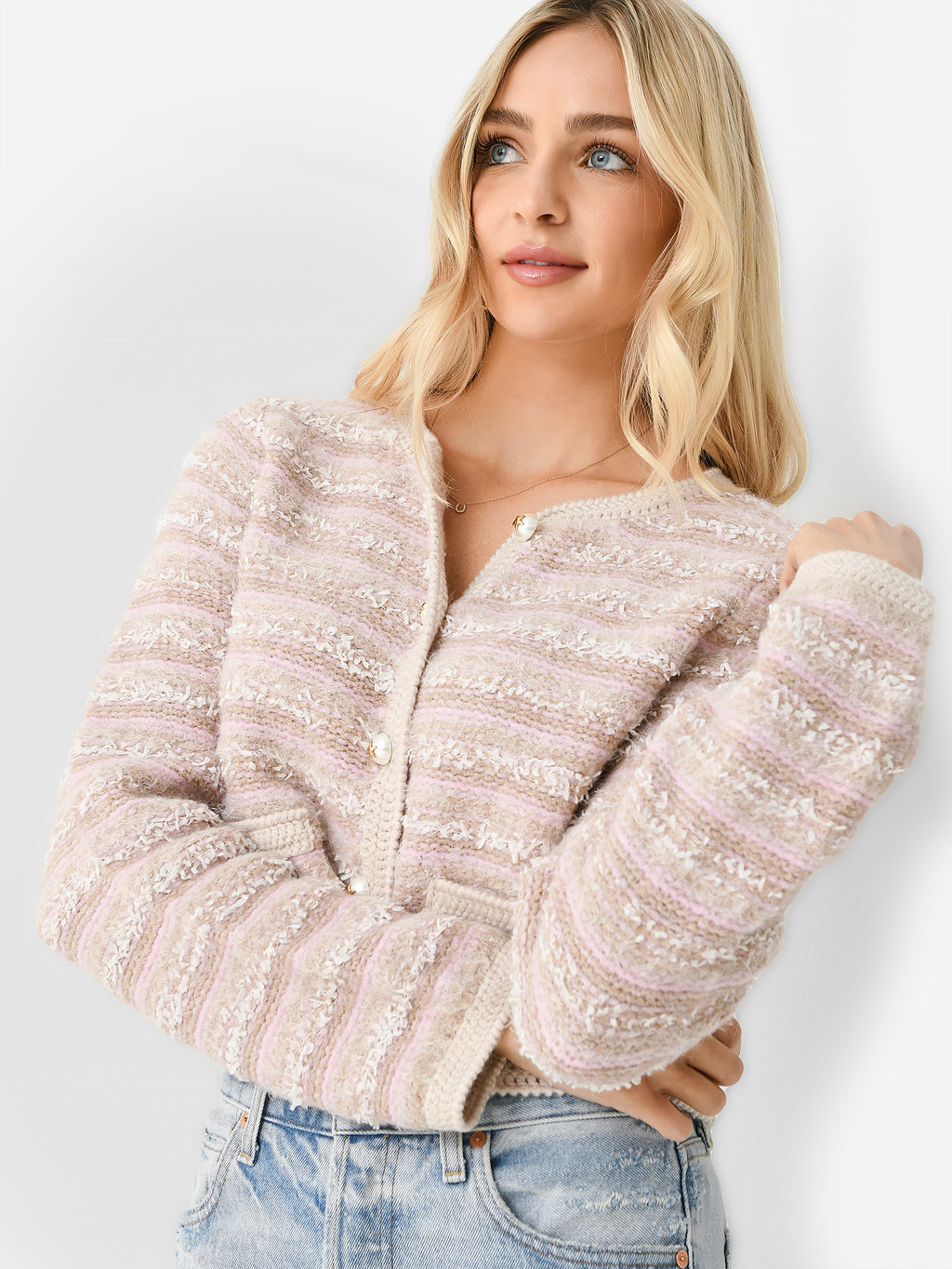 LoveShackFancy Women's Kesi Cardigan - Saint Bernard