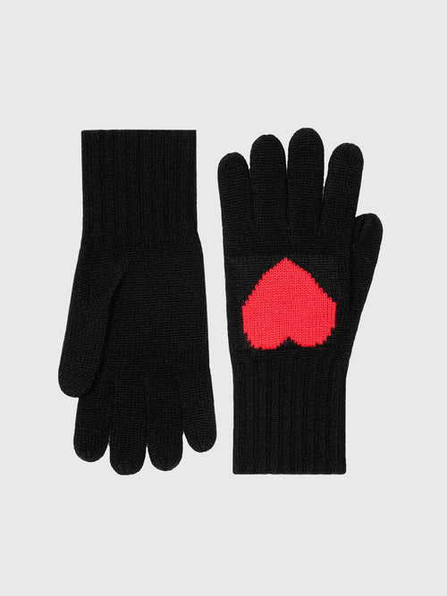 Amato Women's Cashmere Blend Heart Gloves