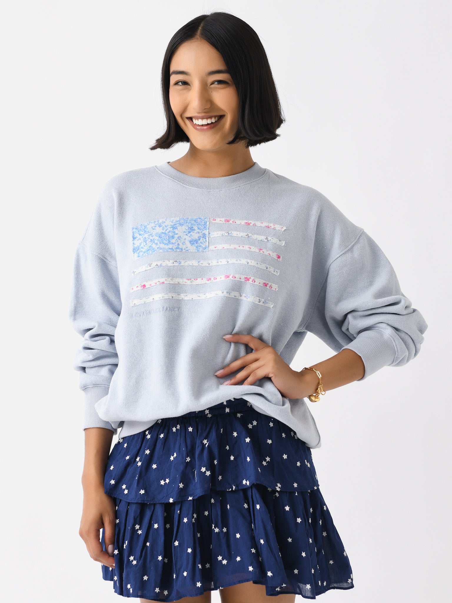 LoveShackFancy Women's Palo Americana Fleece Pullover - Saint Bernard