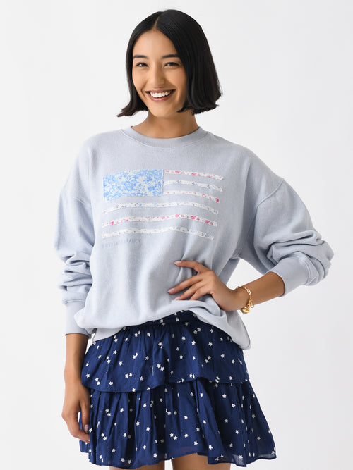 LoveShackFancy Women's Palo Americana Fleece Pullover