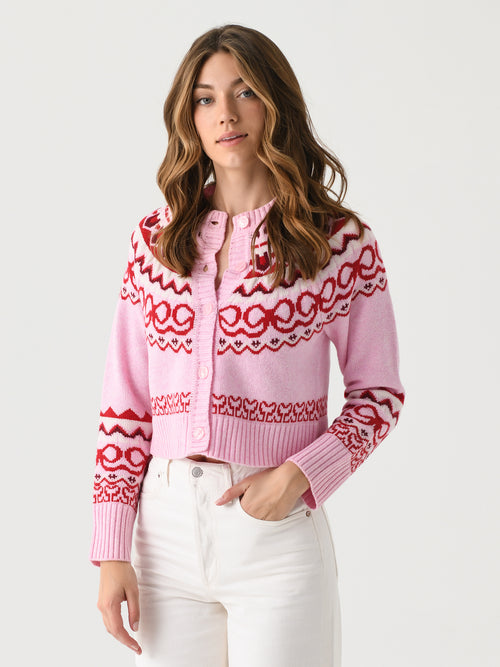 LoveShackFancy Women's Shantae Wool Knit Cardigan