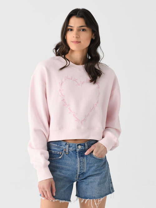 LoveShackFancy Women's Aneria Heart Pullover