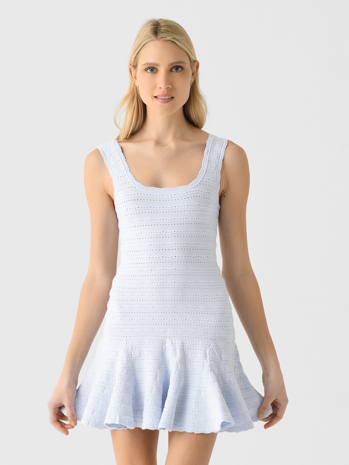 LoveShackFancy Women's Maryanne Knit Mini Dress - Saint Bernard
