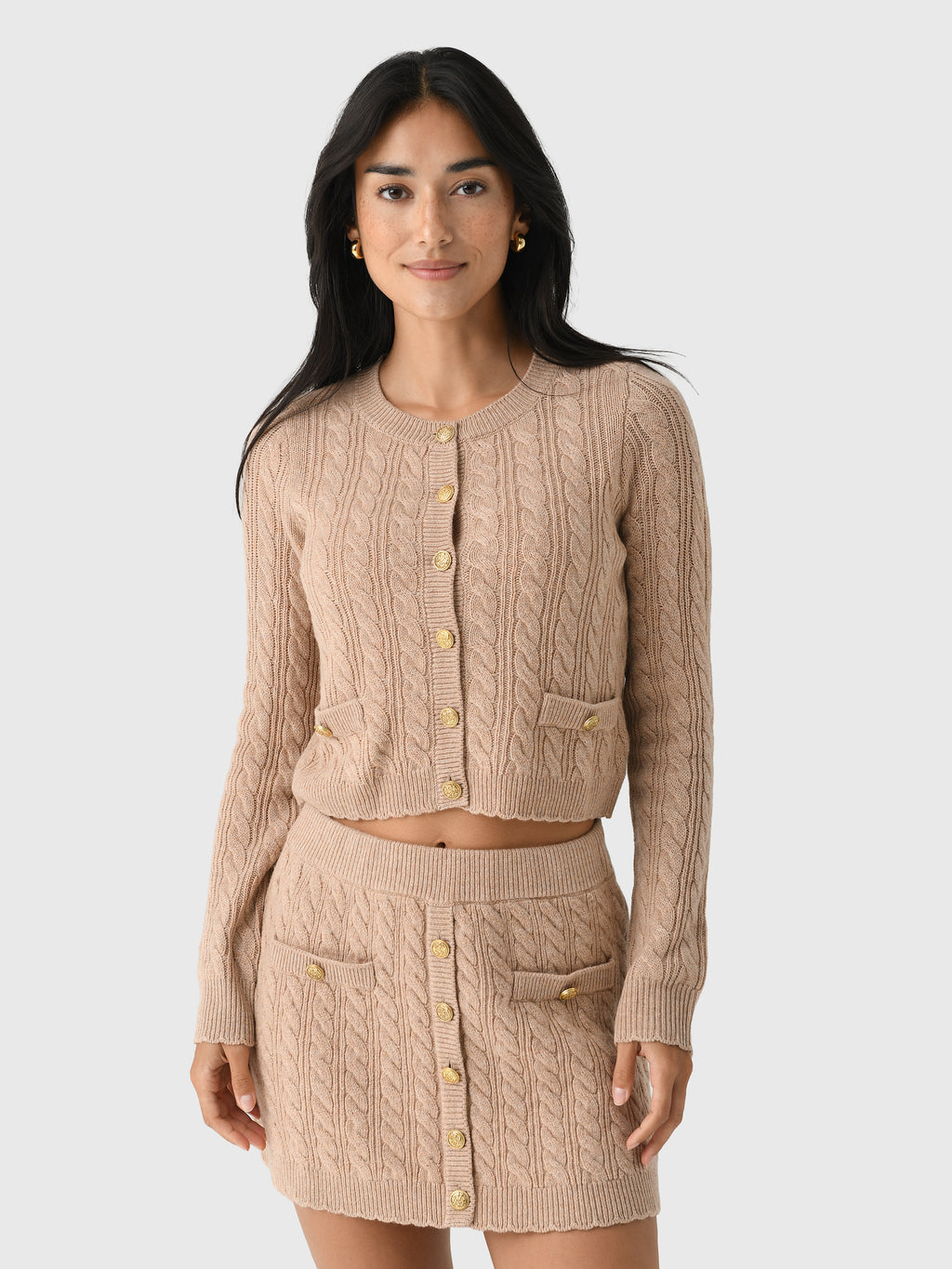 LoveShackFancy Women's Eugenie Cardigan - Saint Bernard