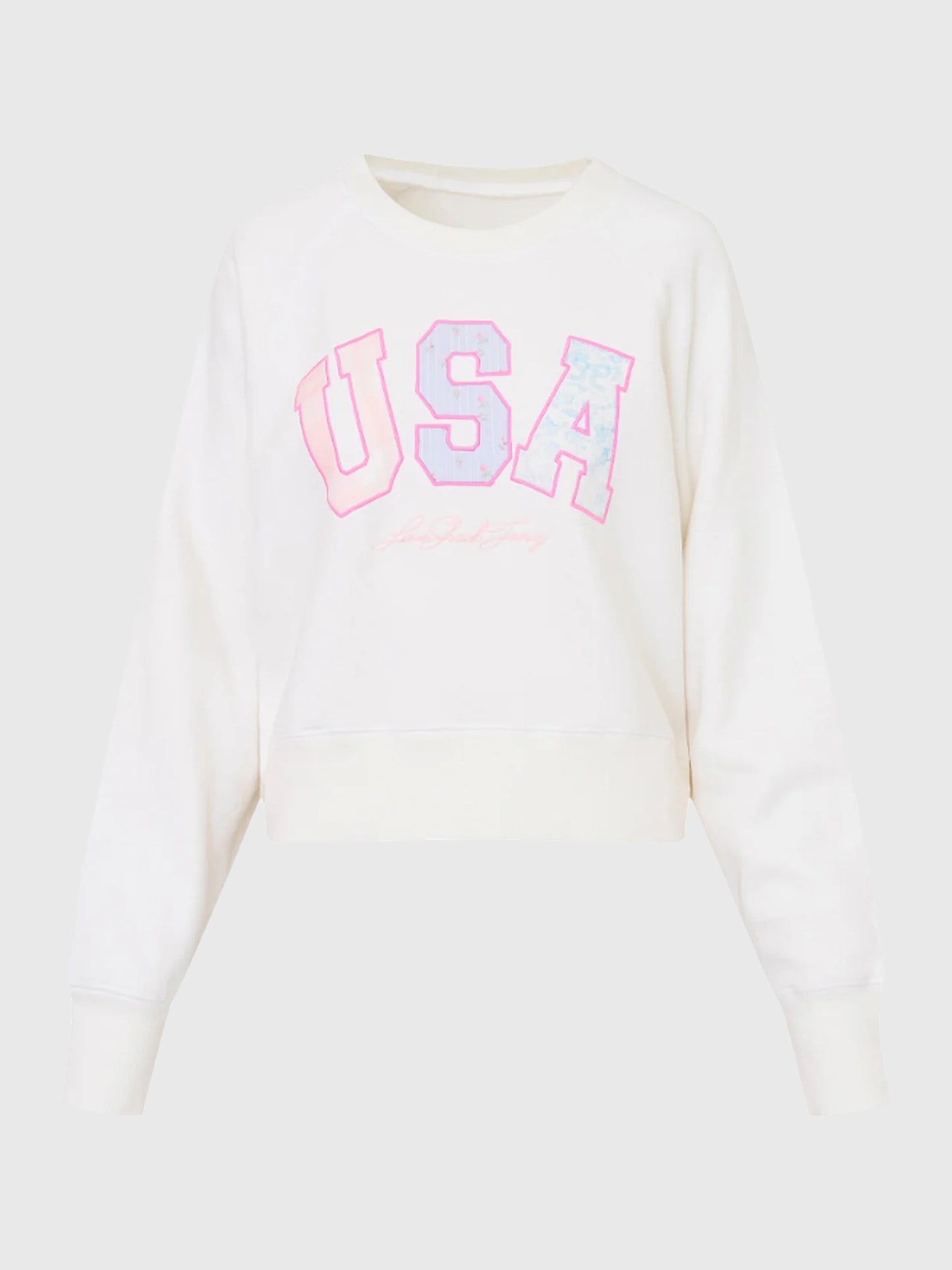 LoveShackFancy Women's Stellina USA Pullover - Saint Bernard