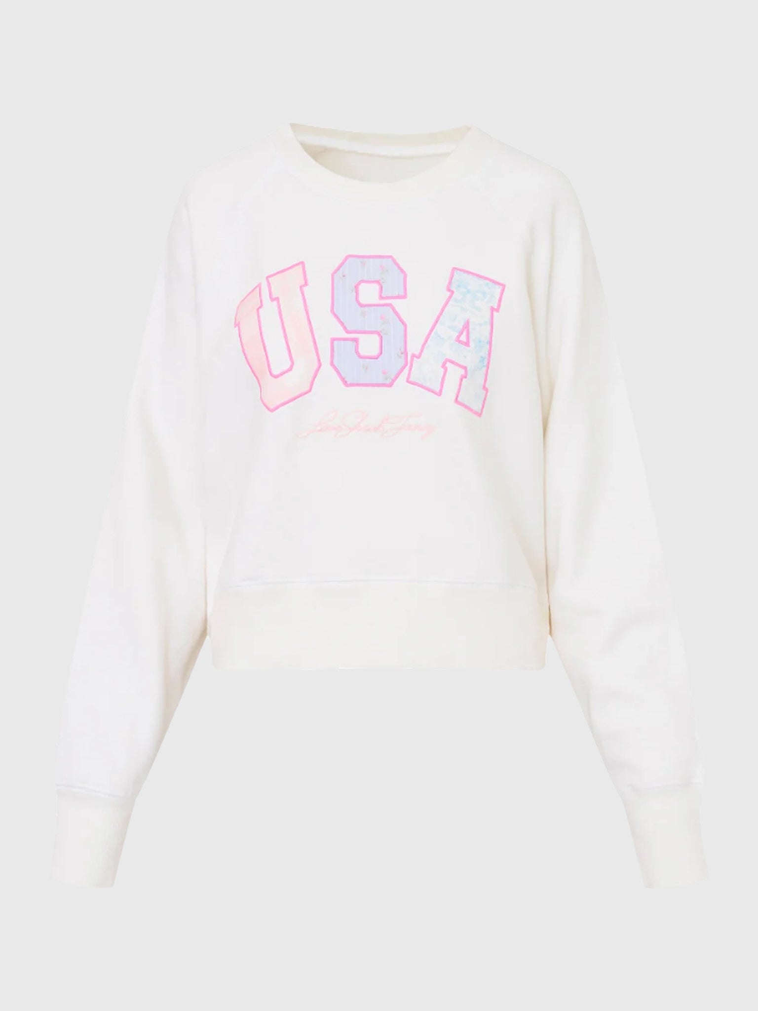 LoveShackFancy Women's Stellina USA Pullover - Saint Bernard