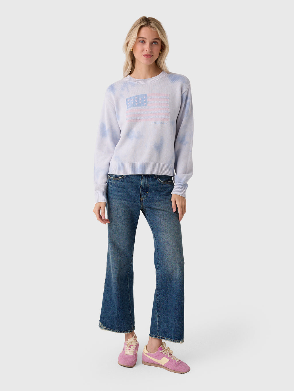 LoveShackFancy Women's Ty Flag Pullover - Saint Bernard