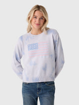 LoveShackFancy Women's Ty Flag Pullover - Saint Bernard
