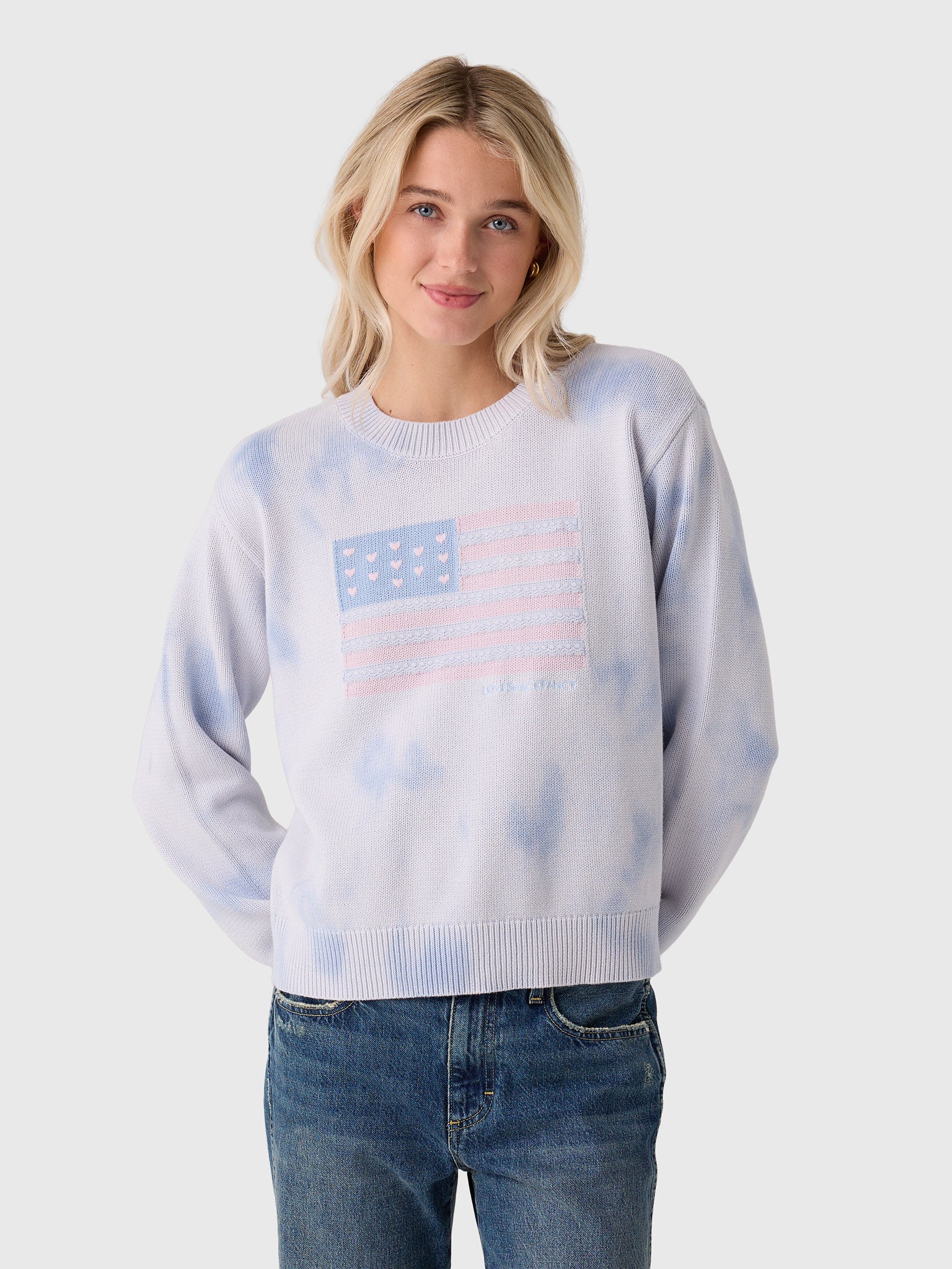 LoveShackFancy Women's Ty Flag Pullover - Saint Bernard