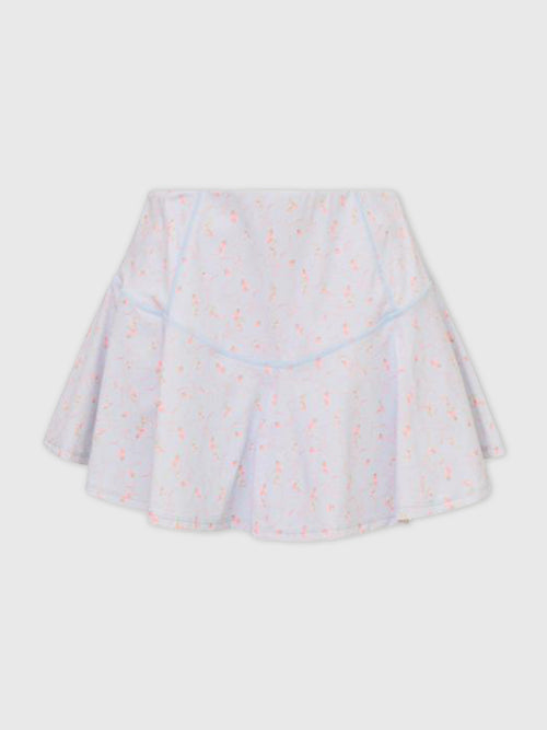 LoveShackFancy Women's Livetta Blue Floral Active Skirt