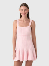 LoveShackFancy Women's Tabatha Stretch Pointelle Mini Dress - Saint Bernard