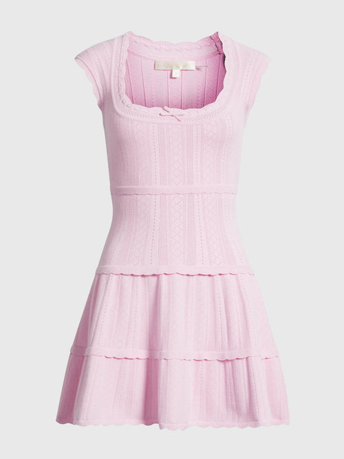 LoveShackFancy Women's Laighton Pointelle Mini Dress