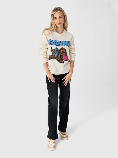 GANNI Women's Puppy Wool Sweater