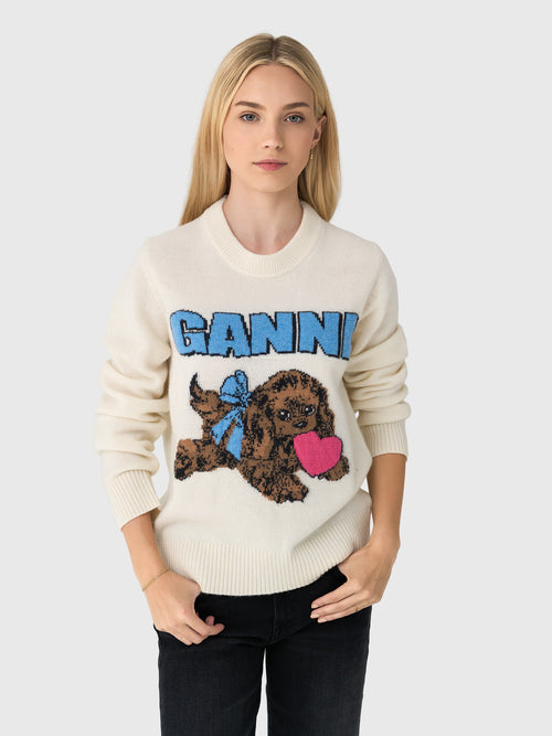 GANNI Women's Puppy Wool Sweater