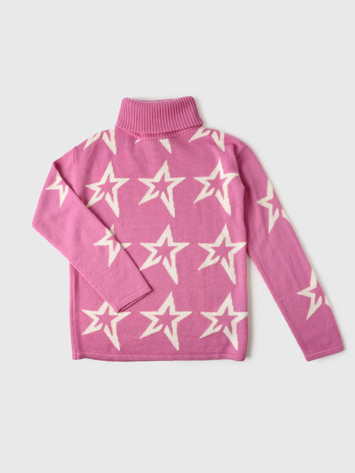 Perfect Moment Girls' Star Dust Merino Wool Sweater