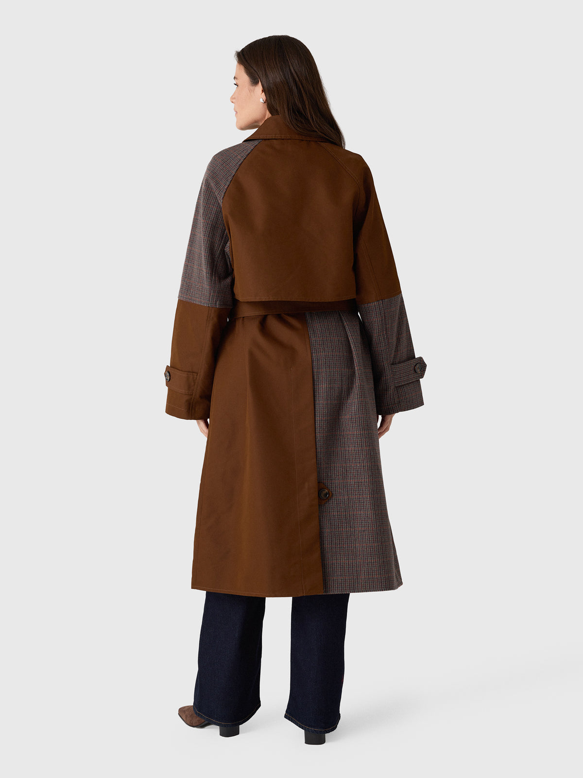 Essentiel Antwerp Women's Kagu Patchwork Trench Coat - Saint Bernard