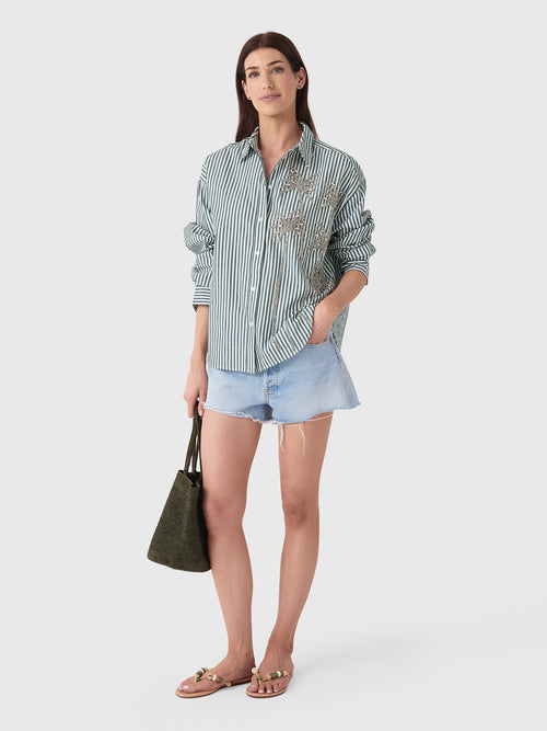 Essentiel Antwerp Women's Kasper Sequin Palm Tree Shirt