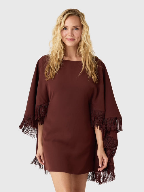 Masons Daughter Women's Katherine Fringe Cape Dress - Saint Bernard