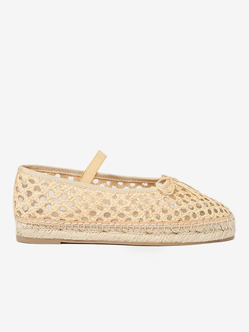 Loeffler Randall Women's Kayla Raffia Ballet Espadrille Flat