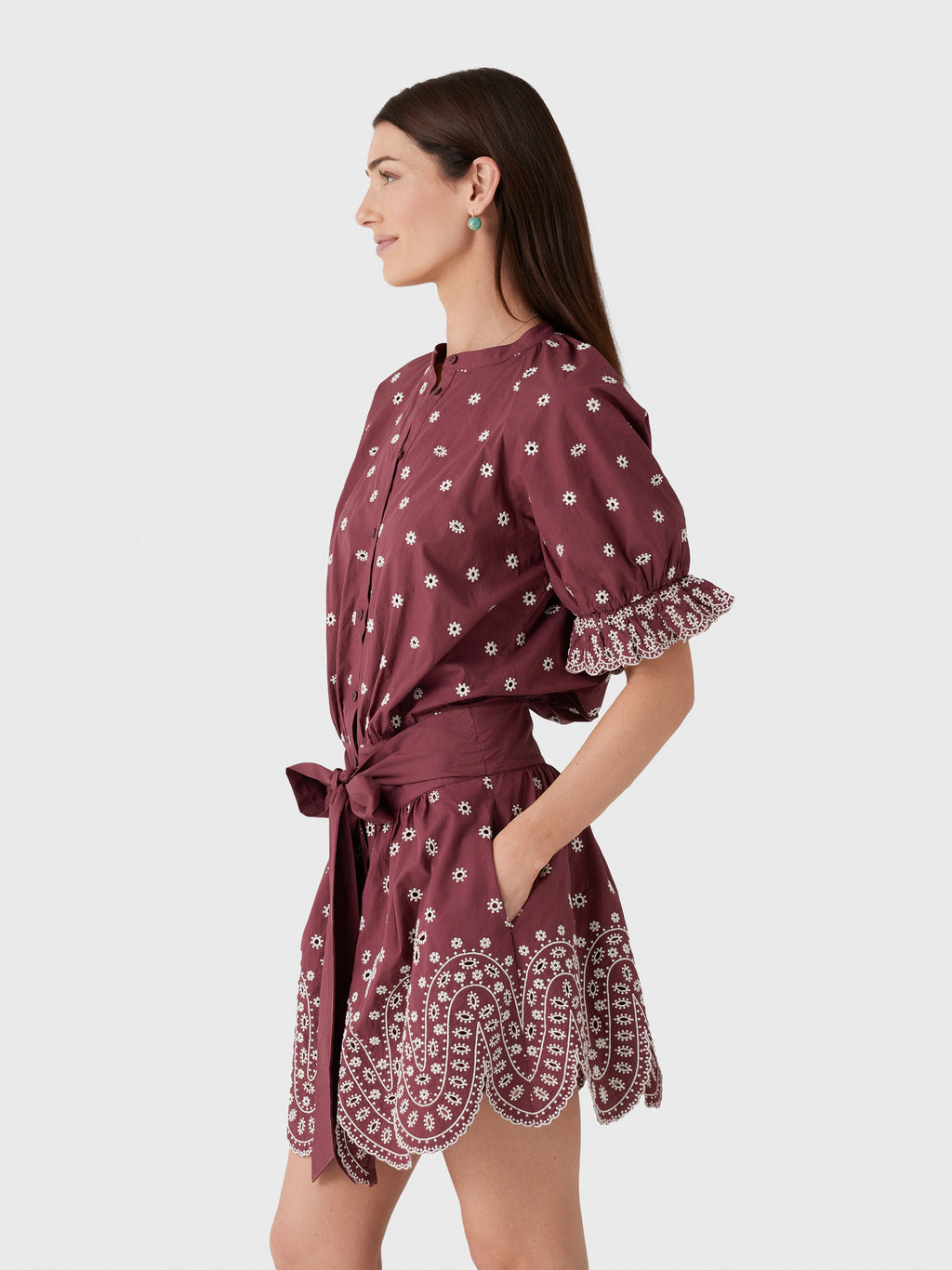 Essentiel Antwerp Women's Kaylani Embroidered Dress - Saint Bernard