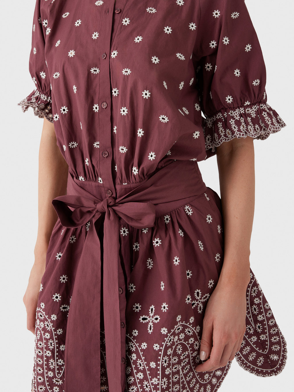 Essentiel Antwerp Women's Kaylani Embroidered Dress - Saint Bernard