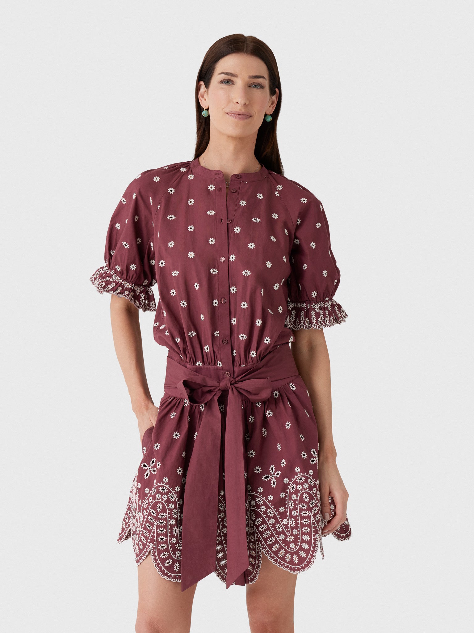 Essentiel Antwerp Women's Kaylani Embroidered Dress - Saint Bernard