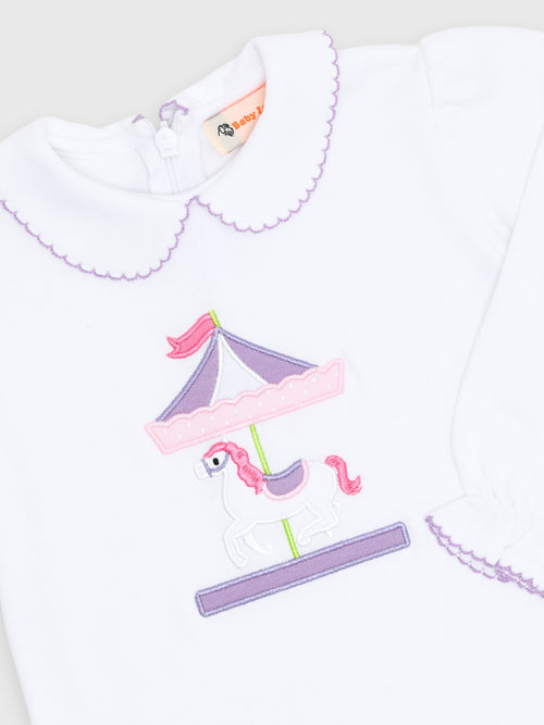 Luigi Girls' Carousel Top - Saint Bernard