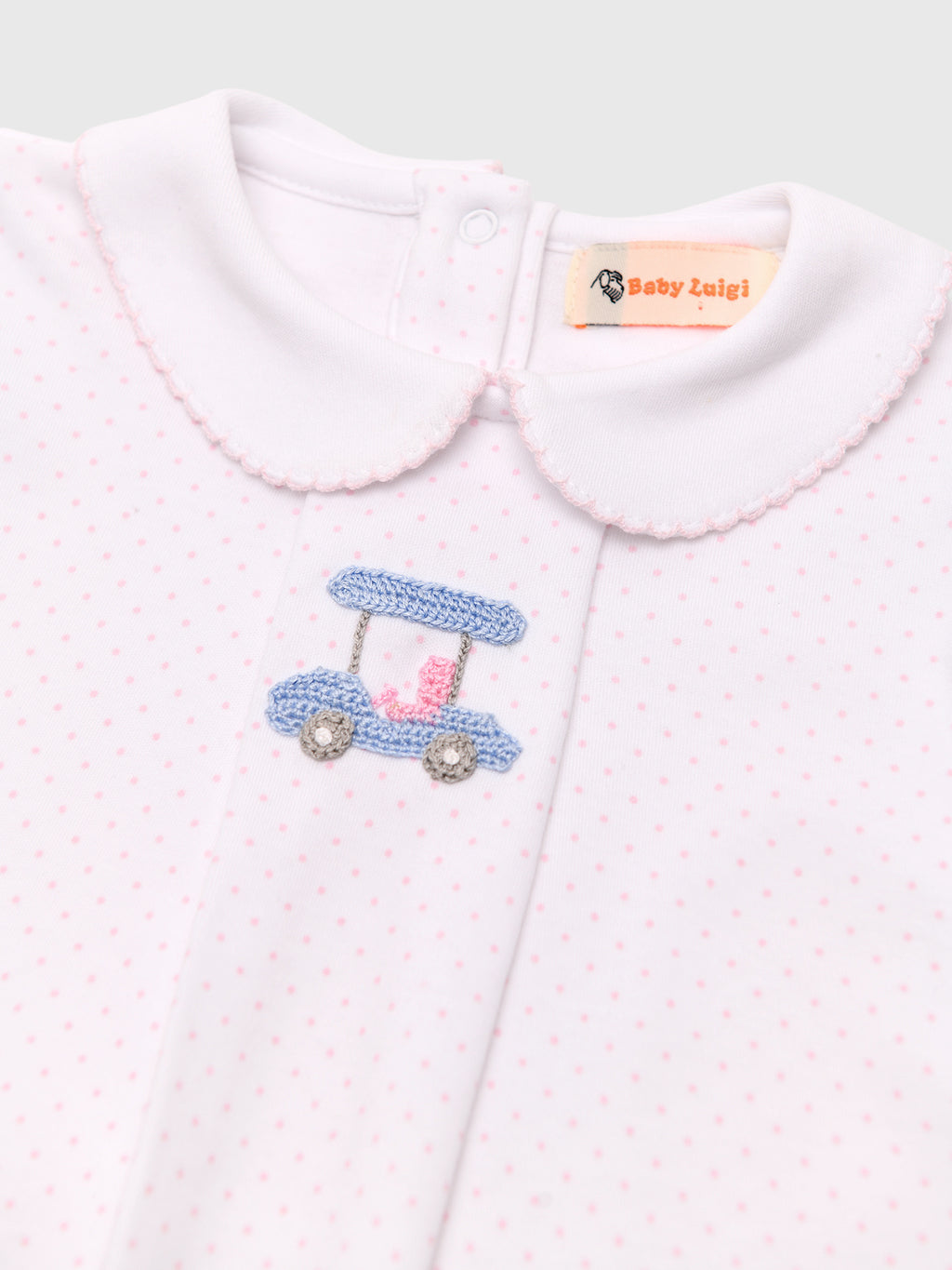 Luigi Girls' Pleat Front Golf Cart Top - Saint Bernard