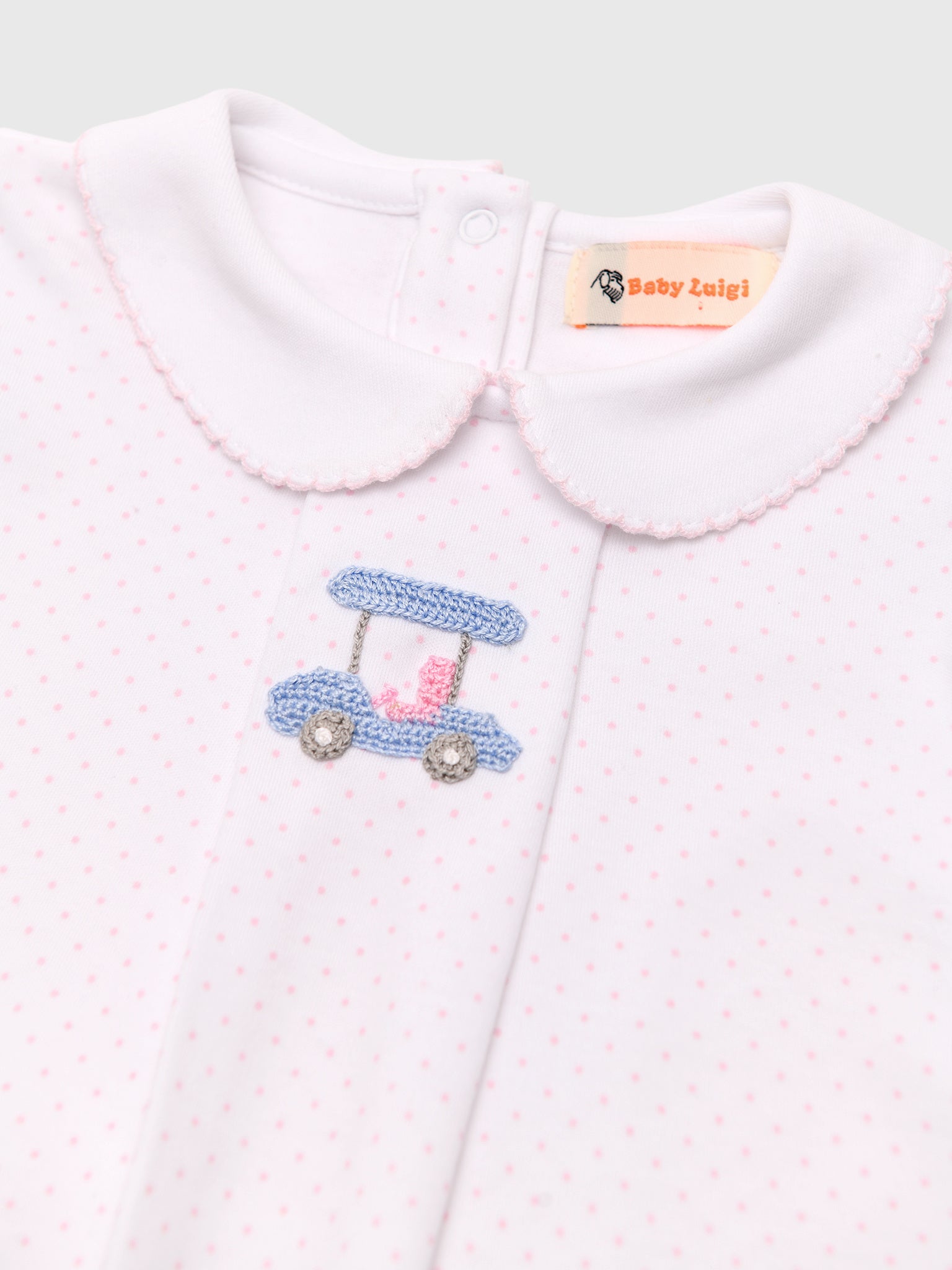 Luigi Girls' Pleat Front Golf Cart Top - Saint Bernard
