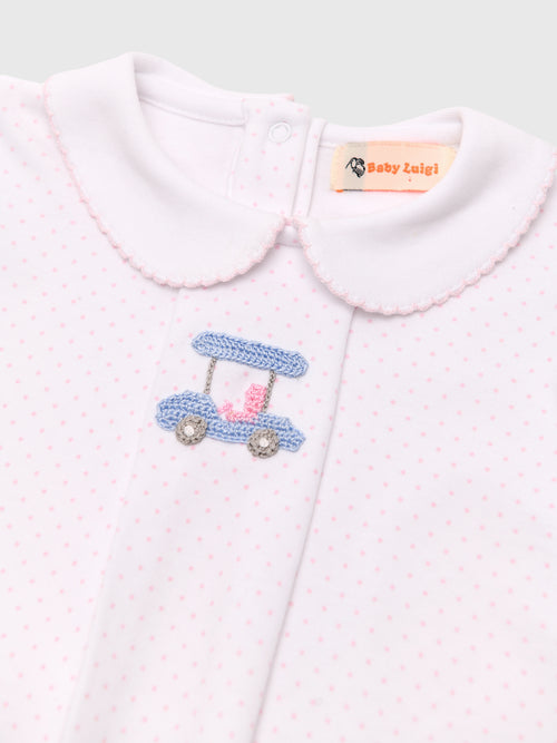 Luigi Girls' Pleat Front Golf Cart Top