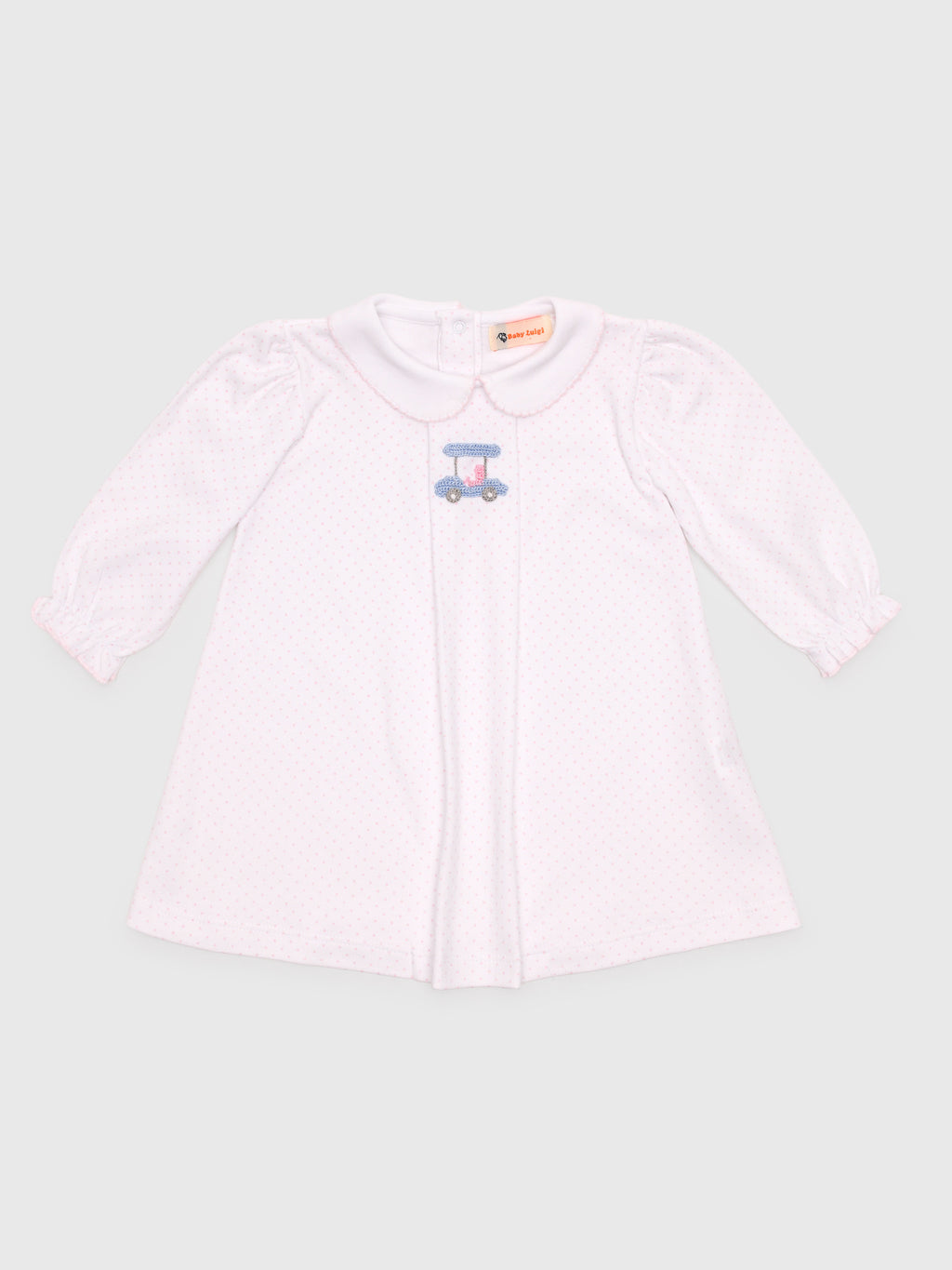 Luigi Girls' Pleat Front Golf Cart Top - Saint Bernard