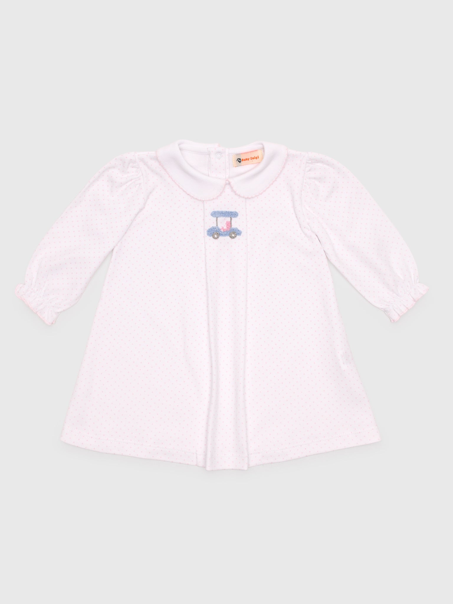 Luigi Girls' Pleat Front Golf Cart Top - Saint Bernard