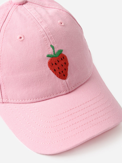 Harding Lane Kids' Strawberry Canvas Hat