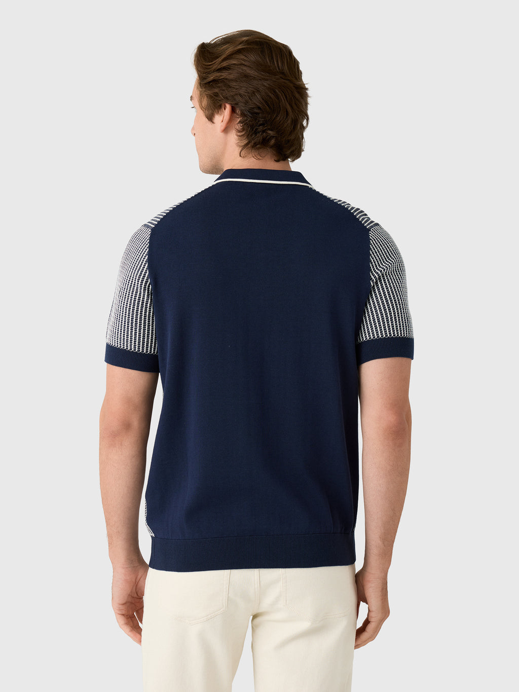 Blue Industry Men's Mason Quarter-Zip Polo - Saint Bernard