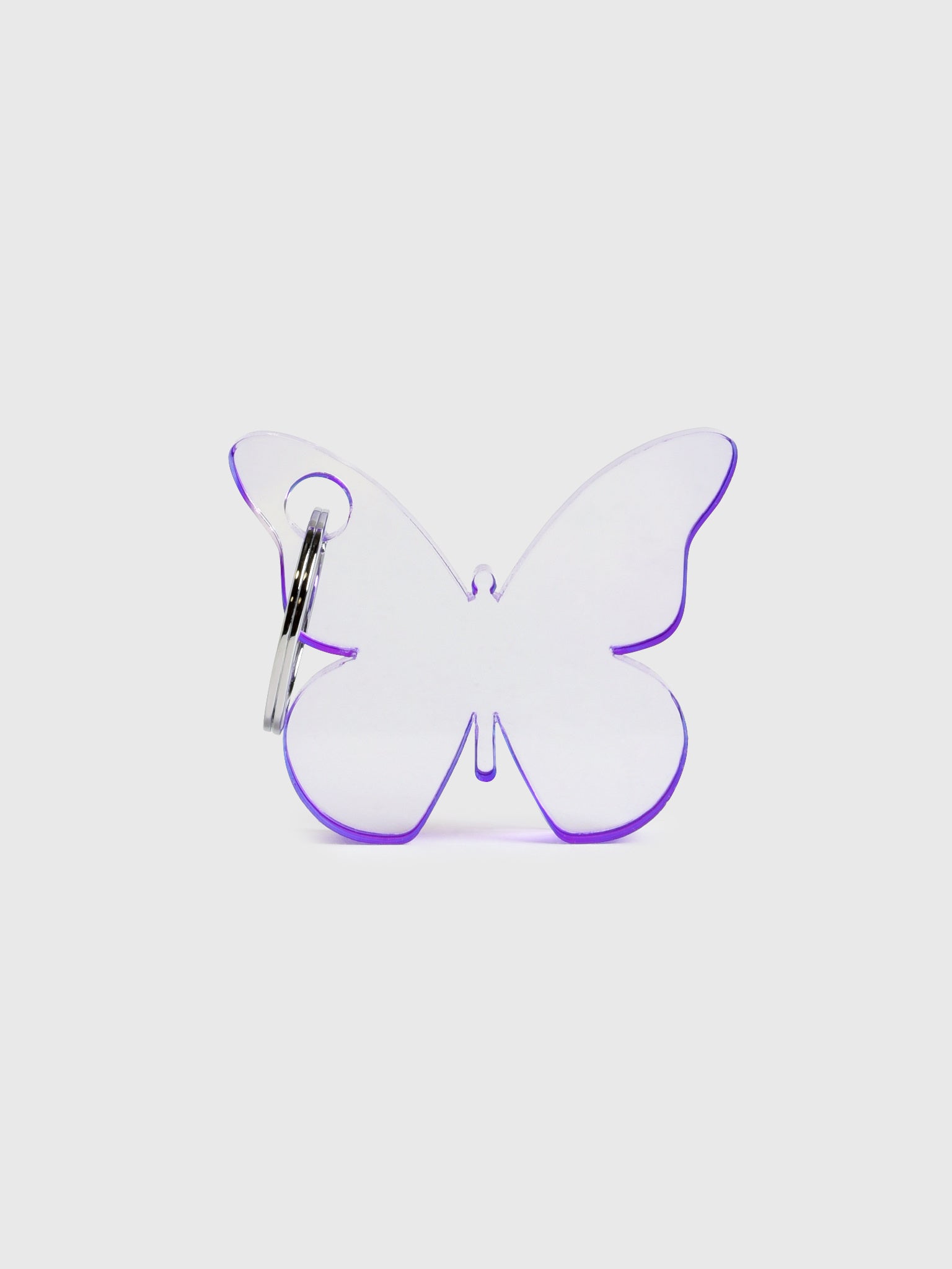 O-Venture Acrylic Purple Butterfly Keychain - Saint Bernard
