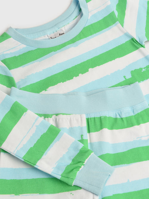 Sant And Abel Kids' Wild Stripes Pajama Set