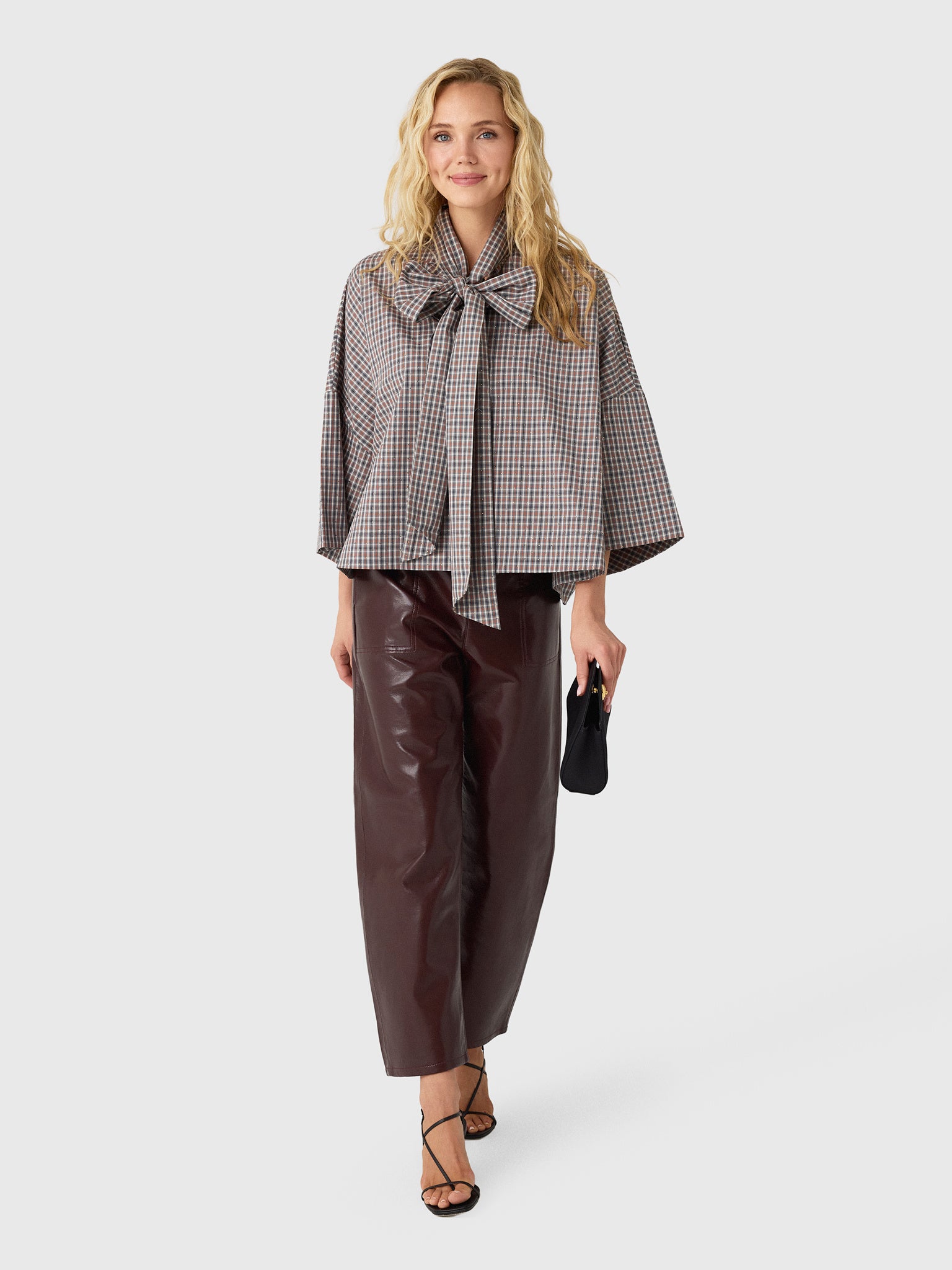 Essentiel Antwerp Women's Kefir Bow Tie Top - Saint Bernard
