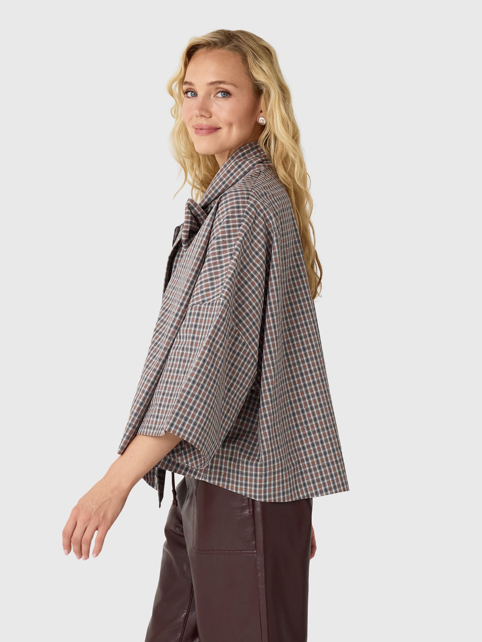 Essentiel Antwerp Women's Kefir Bow Tie Top - Saint Bernard