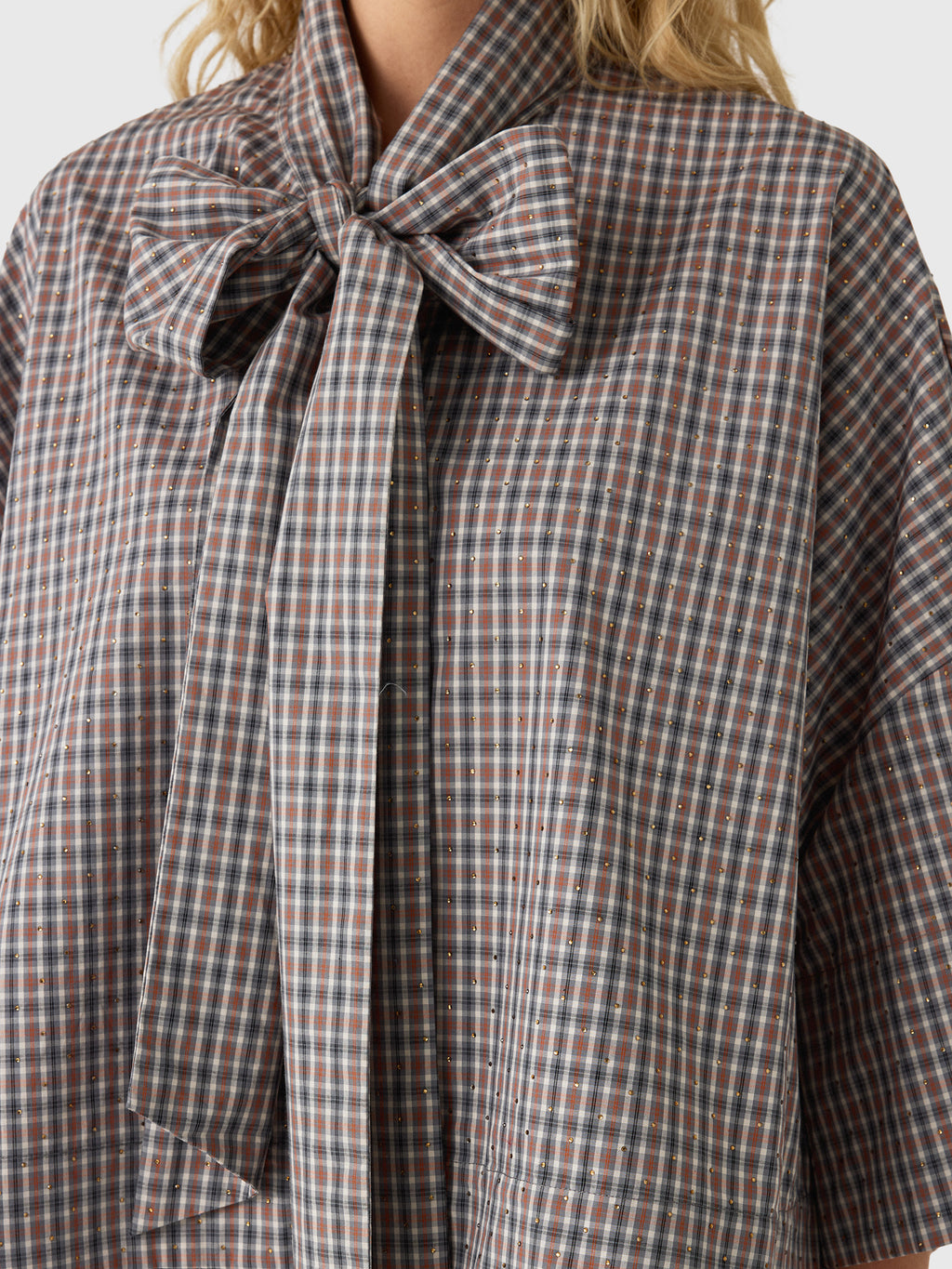 Essentiel Antwerp Women's Kefir Bow Tie Top - Saint Bernard