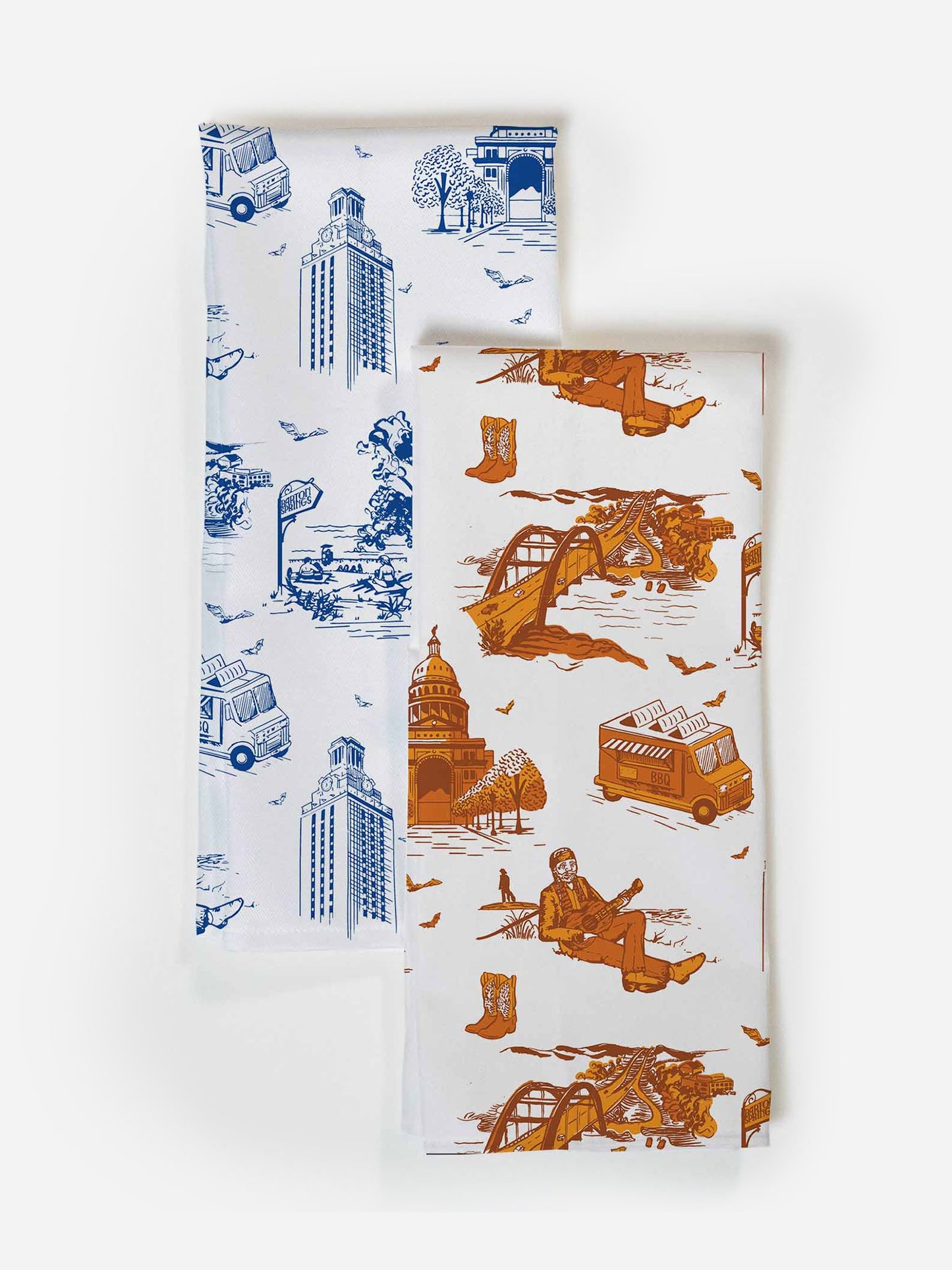 Katie Kime Austin Toile Tea Towel Set - Saint Bernard