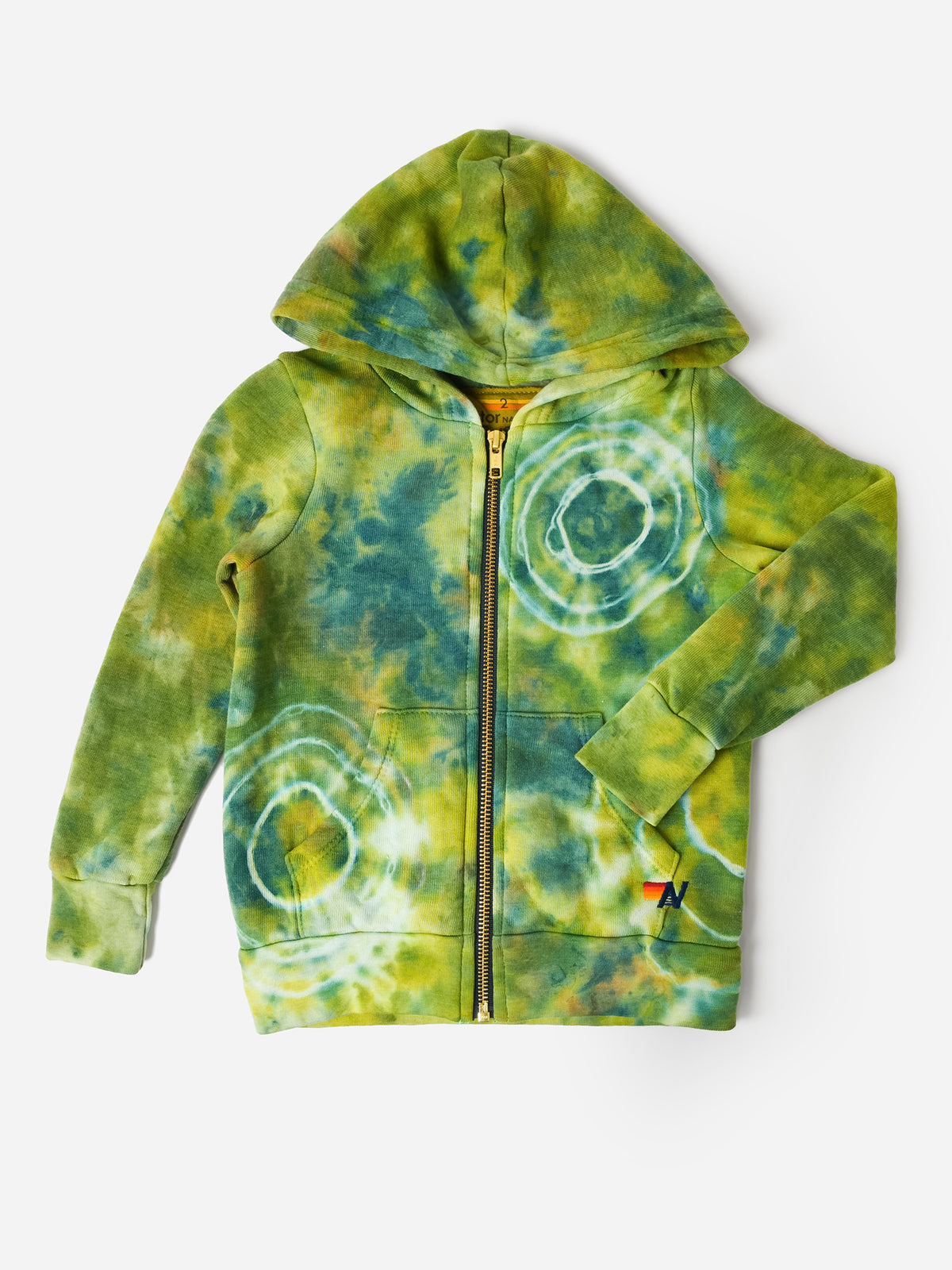 Aviator Nation Kids' Hand Dyed Zip Hoodie - Saint Bernard
