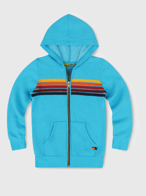 Aviator Nation Kids' 5-Stripe Zip Hoodie