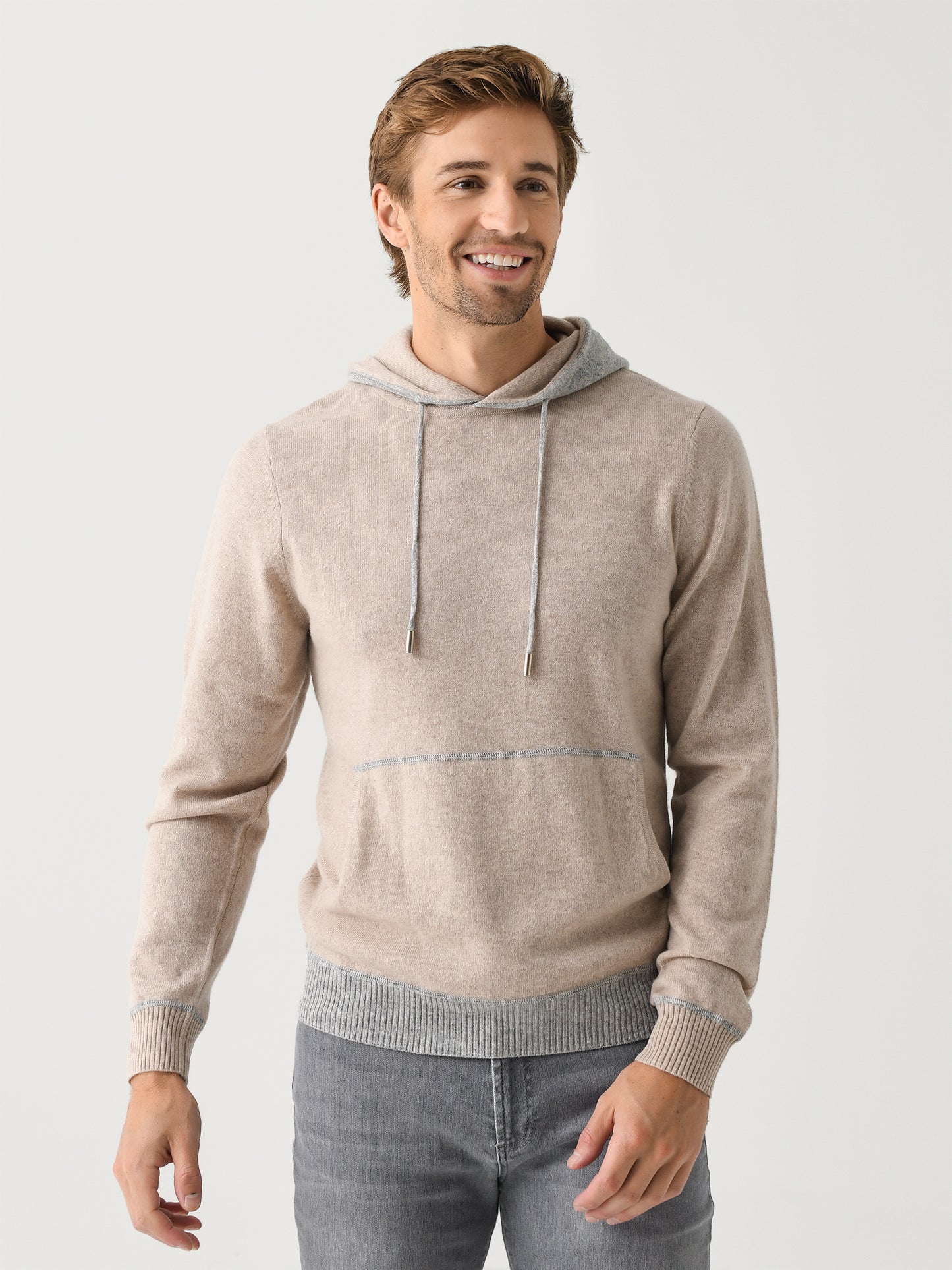 RYE51 Men's The Kinsley Cashmere Hoodie - Saint Bernard