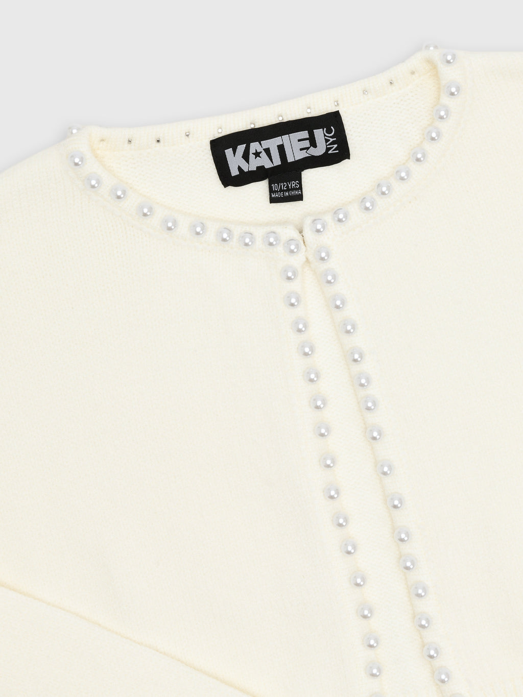Katie J NYC Tween Girls' Kitty Sweater - Saint Bernard