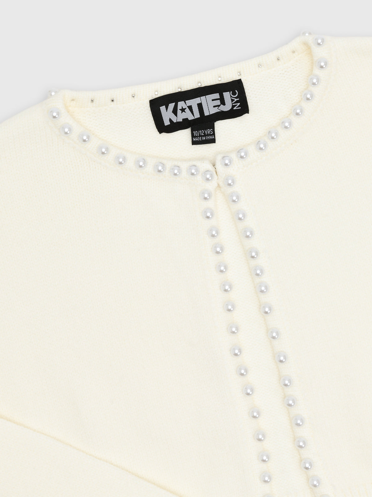 Katie J NYC Tween Girls' Kitty Sweater - Saint Bernard