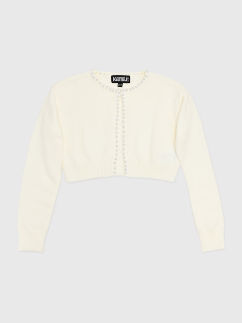 Katie J NYC Tween Girls' Kitty Sweater - Saint Bernard