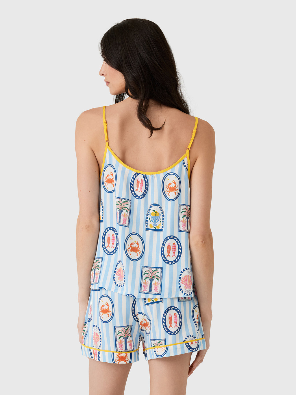 Katie Kime Women's Cape Cod Cami Pajama Set - Saint Bernard